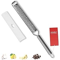 VOVOLY Lemon Zester, Cheese Grater, Parmesan Cheese, Ginger, Garlic, Nutmeg, Chocolate, Citrus, Lime Zester & Grater, Kitchen