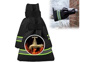 APRYEW Outdoor Faucet Covers for Winter Freeze Protection, Waterproof Insulated Spigot Cover, Reusable Hose Bib Covers for Outside Faucets, Winter Pipe Insulation Protector for Yard & Garden (Green, 2PC)