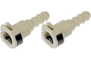 Dorman 800-117 FUEL LINE CONNECTOR. 3/8IN STEEL to 3/8IN NYLON., 2 Pack Universal Fit