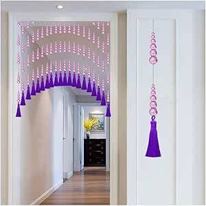 WENYAO Cortinas de Cuentas para Puertas, Colgantes de borlas Colgantes