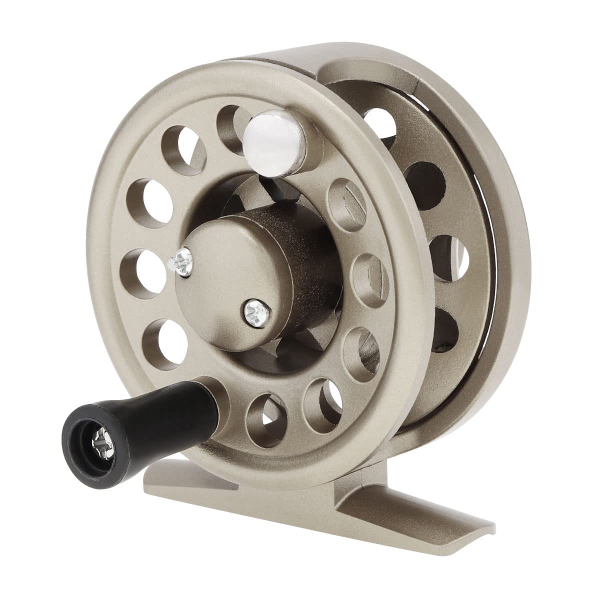 OriGlam Fly Fishing Reel Fishing Wheel, Fly Ice Fishing Reel Spinning Fishing Reels, Powerful Lightweight Spinning Reels for Freshwater Saltwater, 6.2cm (Gray)