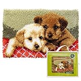 Latch Hook Rug Kits with Pre-Printed Dog Patterns