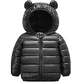HILEELANG Kids Boy Girl Winter Hooded Puffer Jackets Coats Light Weight Padded Outerwear
