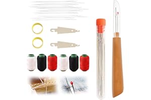 JUDUNA 37PCS Sewing Tool Set, 2026 New Big Eye Steel Sewing Needles Kit, Stainless Steel Needles for Hand Sewing Kit, Portable DIY Hand Made Craft Set for Handcraft Lovers (37 Pcs)