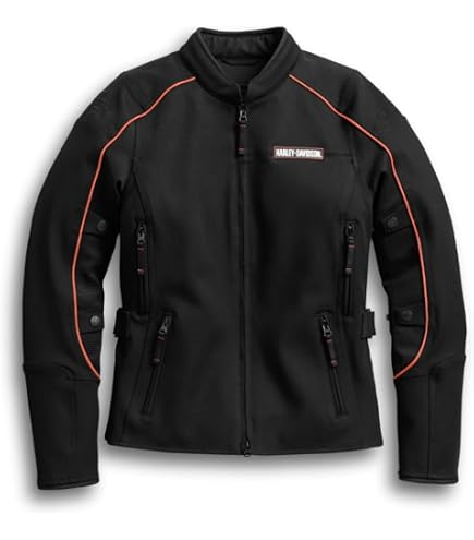 Amazon.com: Harley-Davidson Women's Logo Leather Sleeve Denim