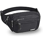CXWMZY Fanny Packs For Women & Men Waist Pack Hip Bum Bag with Multi-Pockets Large Capacity Waterproof Casual Bum Bag for Disney Traveling Casual Cycling Running Hiking