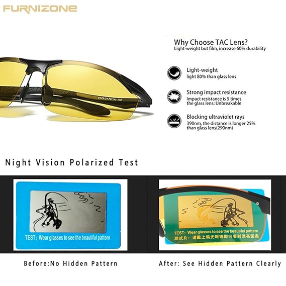 clear polarized glasses for night driving