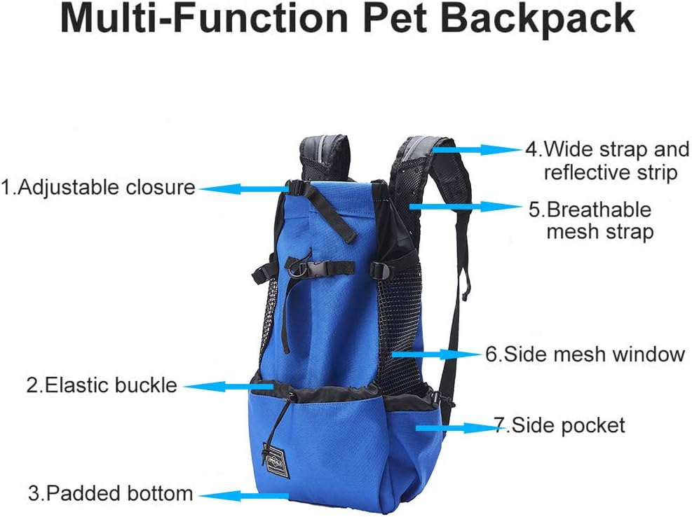 Woolala Light Weight Pet Carrier Backpack for Small and Medium Dogs