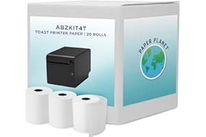 PAPERPLANET Thermal Paper for Toast TP200 Printer by Paper Planet | 20 Rolls