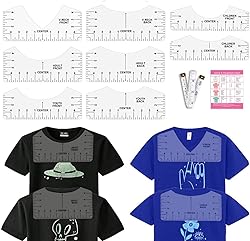 Vowlove Tshirt Ruler Guide for HTV Vinyl Heat