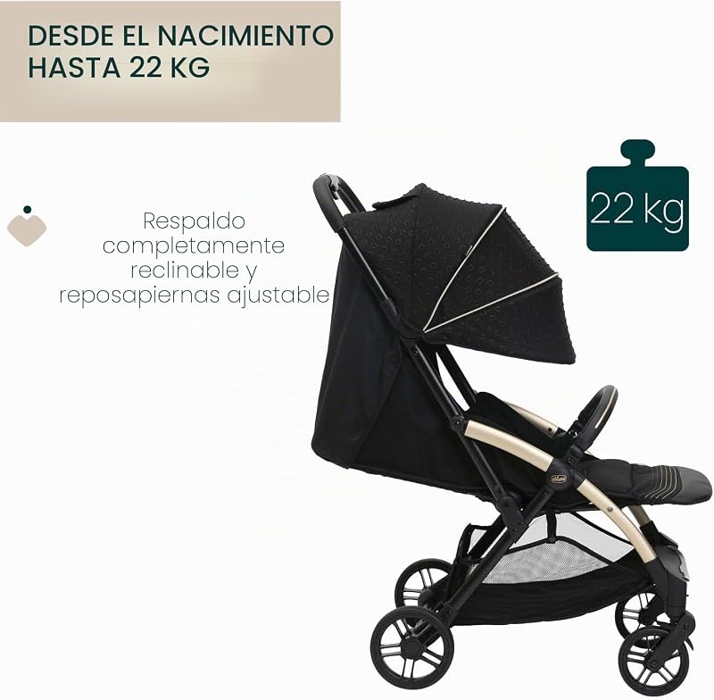 Goody X-Plus Cochecito, Negro Re_Lux