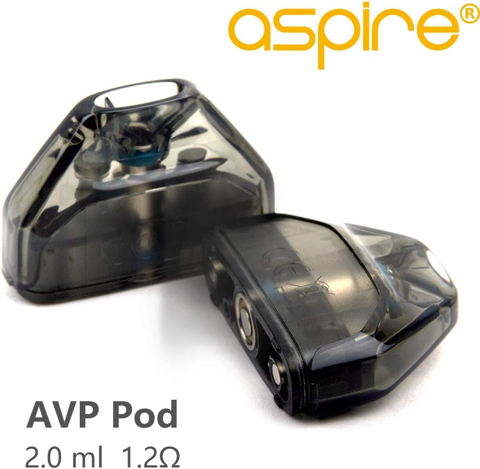 Aspire AVP Original Pod Cartridge (Pack of 4), 2ml 1.2Ω for AVP AIO Kit, Nicotine Free