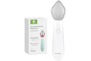 NEWDERMO Diamond Microdermabrasion Machine – Waterproof Face & Body Exfoliator with 3 Speed Settings, Large Diamond Tip, At-H