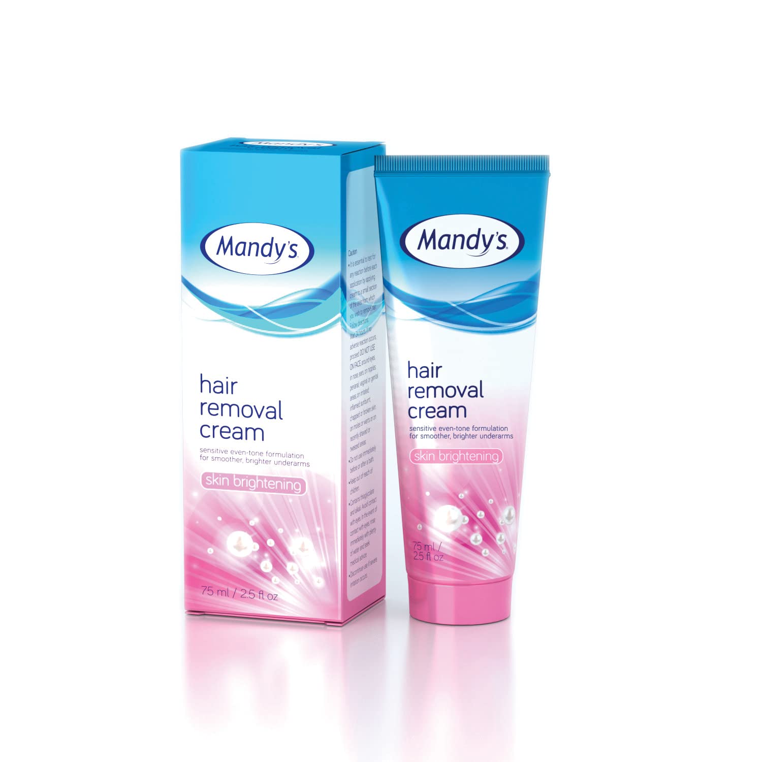 Mandy's Hair Removal Cream Skin Brightening 75ml – Depilatory Cream for Hyperpigmented, Sensitive and Intimate Areas