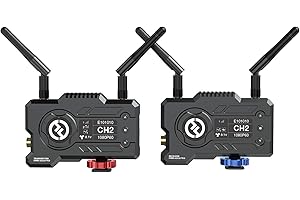HOLLYVIEW Hollyland Mars 400S PRO [Official] Wireless Video Transmitter Receiver Set, 1080P60 SDI HDMI Transmission System, 400ft Range 0.08s Latency 4 APP Monitoring 3 Power Ways, for Gimbal, DSLR Camera Rig