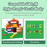 Lekebaby 6 Pack Classic Baseplates 10x10 32x32 Studs Green ABS view 5