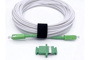Elfcam® - 2m/6.56ft Fiber Optic Cable Singlemode SCA to SCA, Delivery with The Coupler for Extending Fiber Optic Cable, Compa