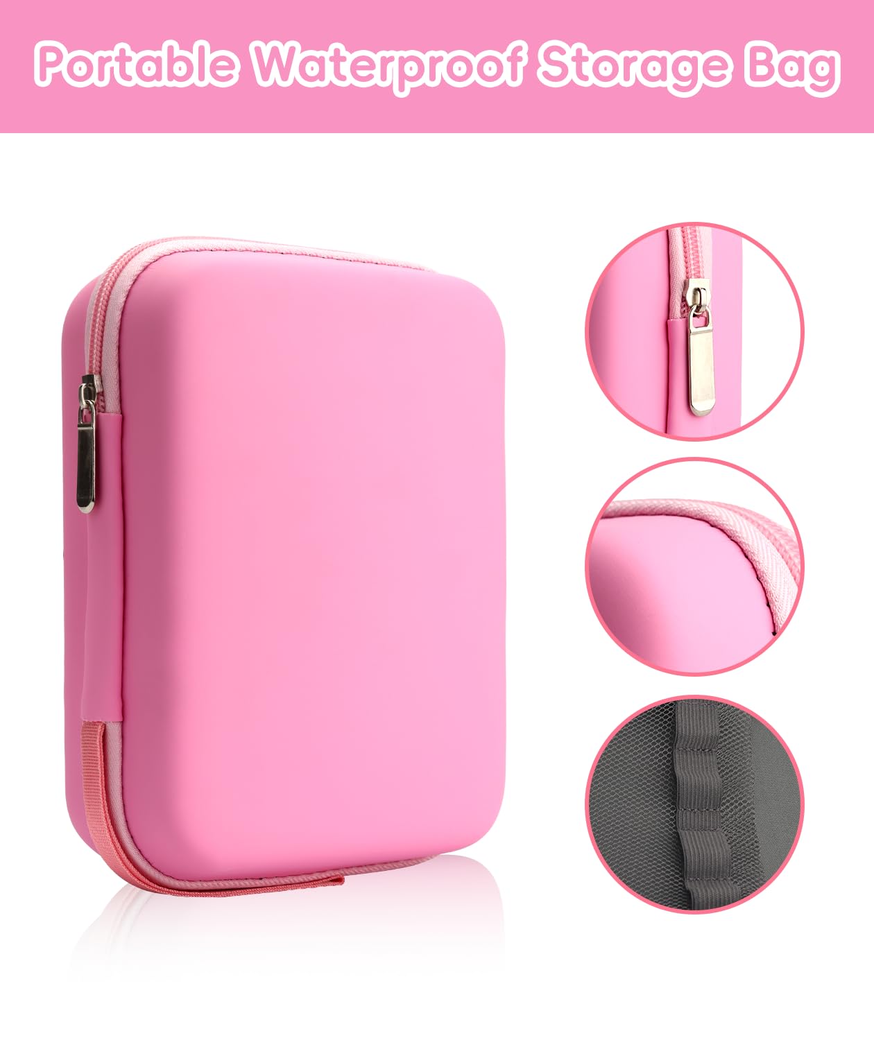 Baby Healthcare and Grooming Kit, 26 in 1 Portable Baby Safety Care Set with Hair Brush Comb Nasal Aspirator Electric Nail Trimmer Set Baby Essentials kit for Newborn Boys Girls (Pink)