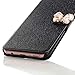 For Galaxy S8 Plus Case,HP95(TM) Fashion Ultra Slim Flower Layered Leather Flip Case Wallet Cards cover For Samsung Galaxy S8 Plus 6.2inch (Black)