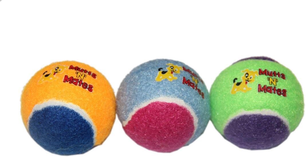 Mutts'N'Mates Small Squeaky Dog Balls - Super Bouncy Small Dogs Toy (Pack of 3), 3 Count (Pack of 1) - Image 3