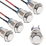 STARELO 5pcs 12mm Latching Push Button Switch