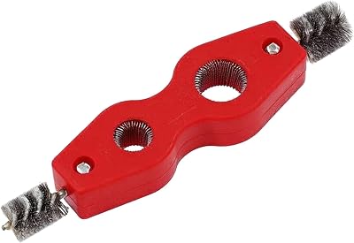 Neilsen CT2803 Wire Brush Pipe Cleaner Heavy-Duty Steel Bristles 1/2in 3/4in