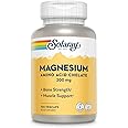 Solaray Magnesium Amino Acid Chelate, Healthy Bone Strength, Muscle, Nerve & Cardiovascular Support, 100 VegCaps