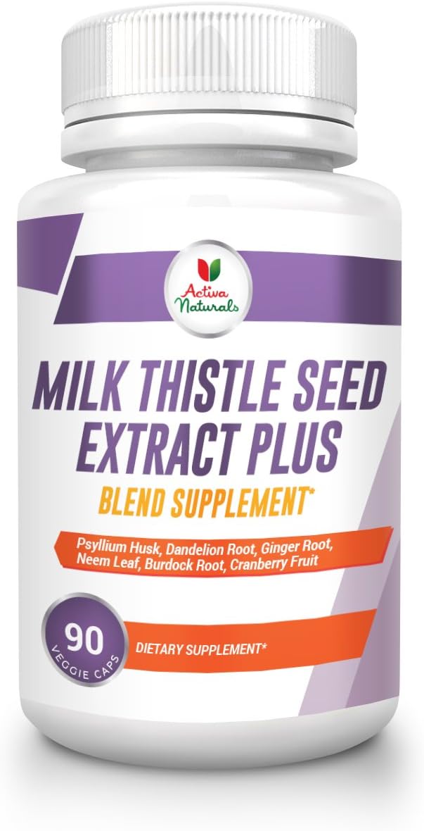 Milk Thistle Seed Extract Plus Blend Supplement - 90 Capsules
