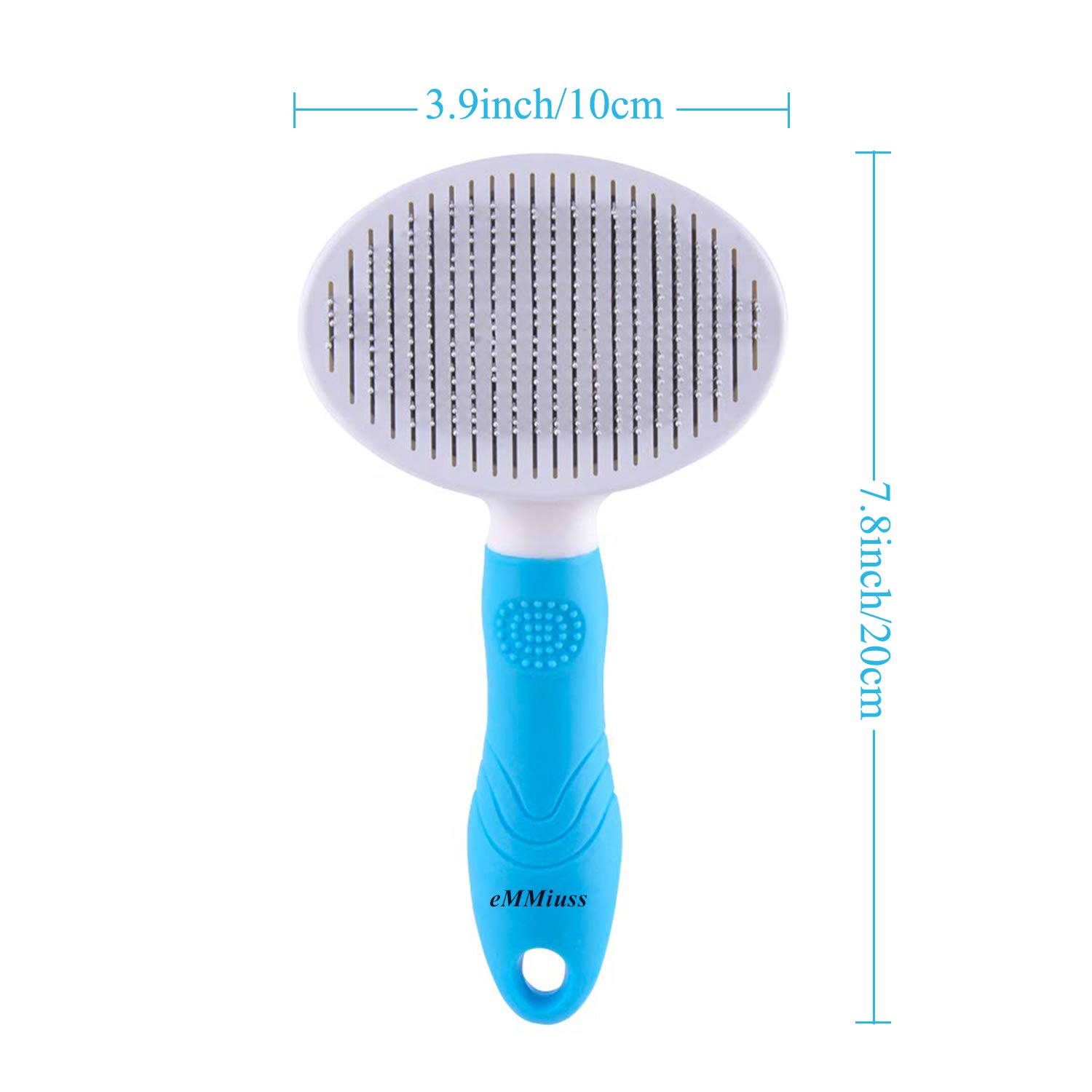 Cat Brush, Self Cleaning Slicker Brushes for Shedding and Grooming Removes Loose Undercoat, Mats and Tangled Hair Grooming Comb for Cats Dogs Brush Massage-Self Cleaning: Beauty