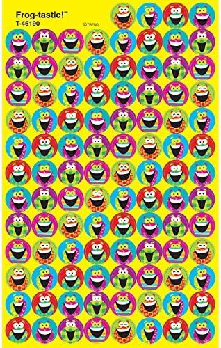 Trend Enterprises Frog-Tastic! Super Spots Stickers (800 Piece), Frog Tastic Fun