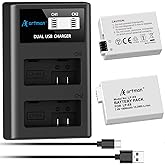 Artman Upgraded LP-E8 Battery and USB LCD Dual Charger Kit for Canon EOS Rebel T2i T3i T4i T5i, EOS Kiss X4 X5 X6 X7i, EOS 55