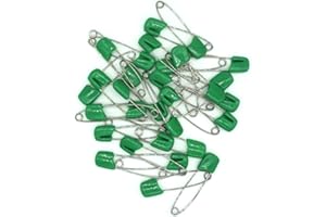 GTONEE Baby Safety Pins Secure Clips for Fastening Baby Clothes Diaper Napkins 50pcs 60PCS 30PCS (Green, 30 pcs)
