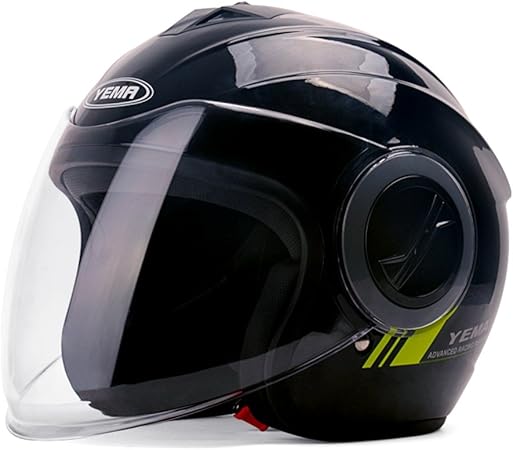 Amazon ヘルメット ジェット バイク用 レディース 女性用 メンズ カップル 恋人 可愛い オシャレ 超軽量 アンチクッション アウトドア クリアシールド付き 6色選択可能 オートバイ バッテリーカー ジェット 車 バイク