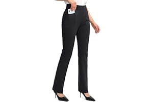 VIODIA Women's Yoga Dress Pants 28"/30"/32"/34" Stretchy Work Slacks Business Casual Pants for Women Straight Leg Trousers