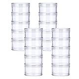 Hipiwe 4 Set Stackable Cosmetic Containers with