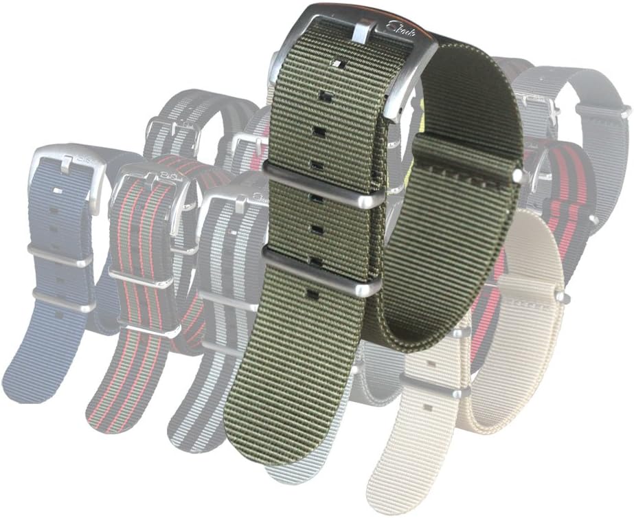 BluShark - The Original Premium Nylon Watch Strap - Multiple Sizes and Styles