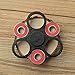 Sunnytech EDC Tri-Spinner Fidget Plastic Hand Spinner DIY Puzzels for ADHD Autism Boredom HS01- BLACK