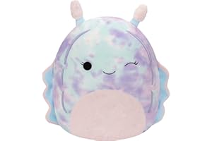 Squishmallows 14-Inch Dottie Pink and Blue Tie-Dye Sea Slug - Large Ultrasoft Official Kelly Toy Plush