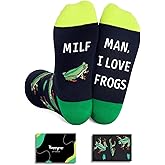 Animal Lover Gifts for Men - Crazy Frog Dolphin Socks Hippo Gifts for Women