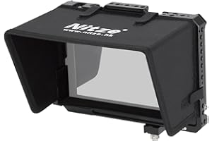 Nitze Cage for Blackmagic Design Video Assist 7" 12G Monitor with Sunhood, HDMI Cable Clamp and USB-C Cable Clamp - JT-B02B