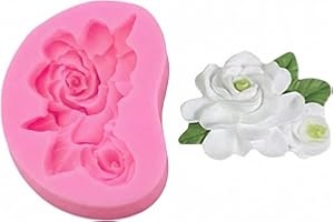 Pink Gardenia Flower Silicone Soap Mold 3D Design For Fondant Chocolate Candy Craft And Decorative Baking With Easy Release F