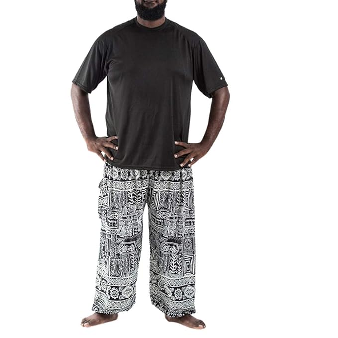 Amazon.com: QueenMM🍀Men Cotton Baggy Hippie Boho Gypsy ...