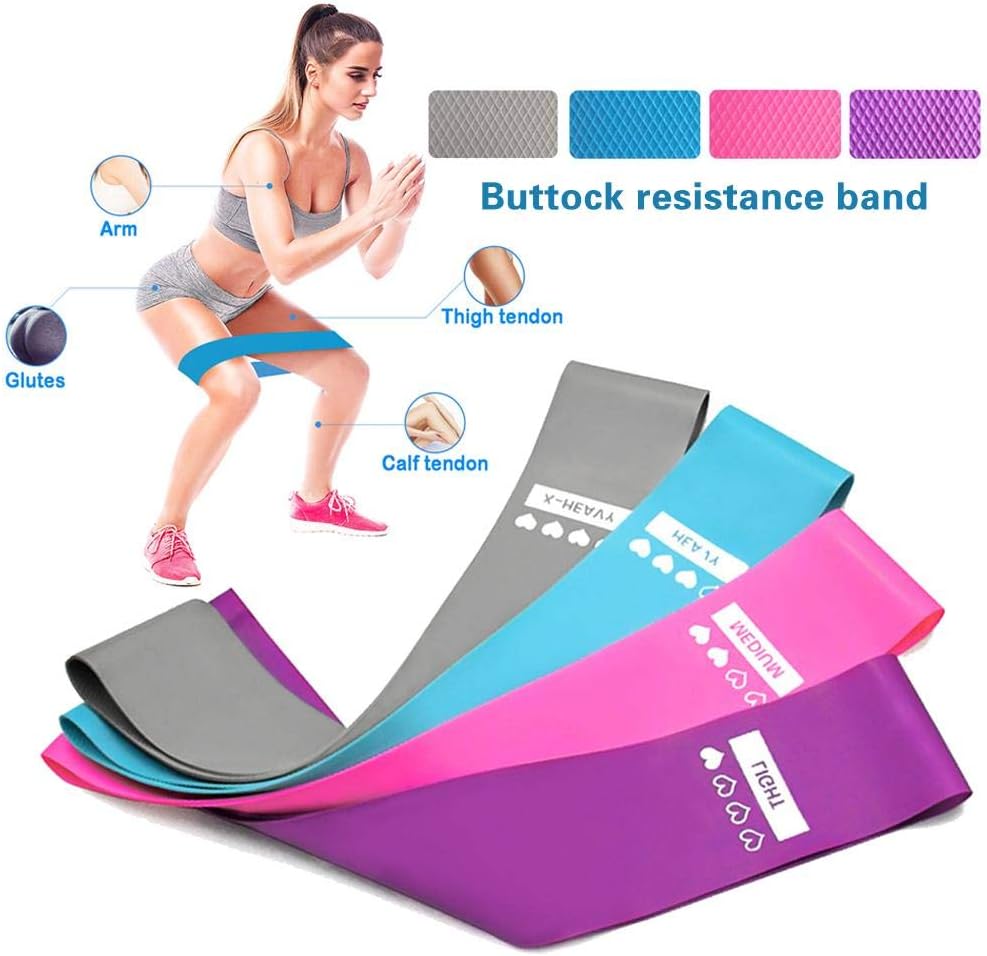 Resistance Bands for Legs and Butt,Exercise Bands Set,Exercise Bands for Working Out at Home Workout Bands for Full Body Workout, Pull up Assist and Fitness