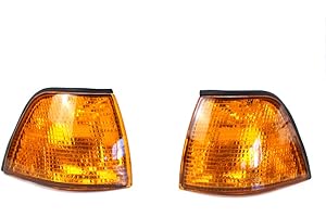 Corner Light Lens Replacement Amber Indicator Lamp Side Fit For BMW E36 3 Series 1992-1998 Left Right Front Kit Direct Plasti