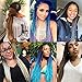 Ding Dian Ombre Braiding Hair Kanekalon Jumbo Braids Synthetic Braiding Hair 5Pcs/Lot Hair Extension for Twist Braiding Hair (Purple-Lake Blue-Violet)