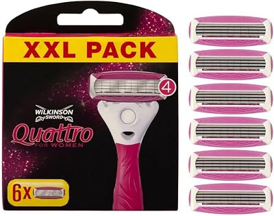 Wilkinson Sword Intuition Quattro Women’s Razor Blades 6 Refills