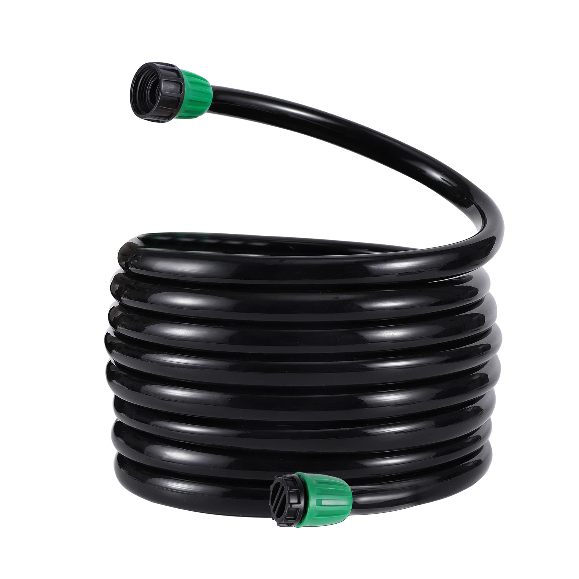 Photo 1 of 33 FT 1/2 Inch Drip Irrigation Tubing Main Line Hose Tube 1/2''PVC Garden Irrigation Tubing (OD:16mm,ID:12mm) with Drip Connector (Ends Plug,Hose Adapter) for Garden Drip Irrigation System
