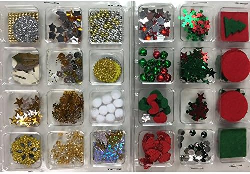 500+ Pieces Christmas scrapbook embellishments for Cards, Photo albums, crafts, Gift Wrapping, and scrapbooking