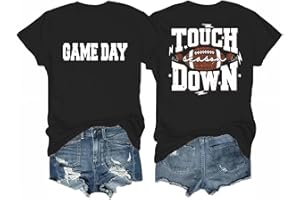 SODSHY Women's Football Shirts Game Day Outfits Front and Back Double-Sided Graphic Tops 1 Piece