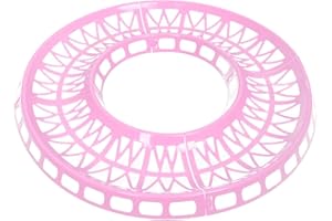WishLotus Hamster Jogging Exercise Track - 4pcs Detachable DIY Running Track for 12cm, 14cm, 16cm, 18cm Balls (Pink)